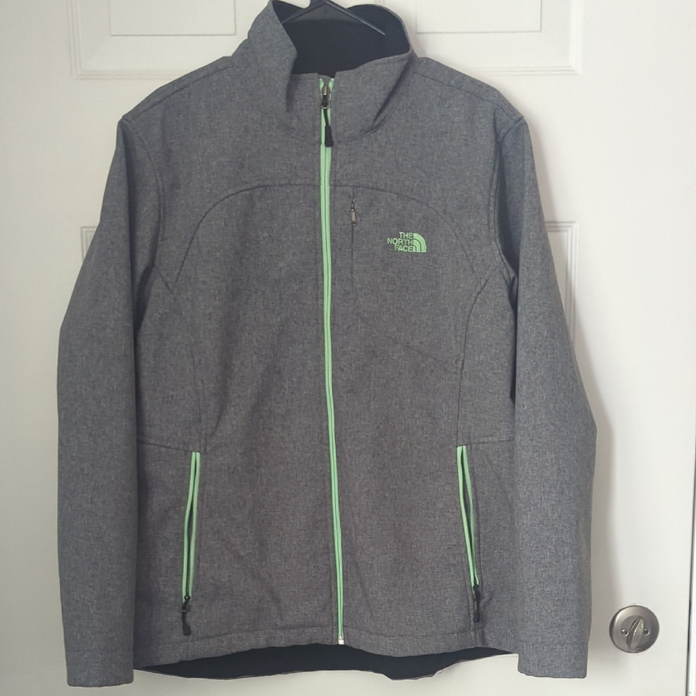Women's The North Face Gray and Green Performance Jacket